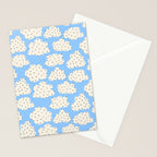 Cute Clouds In The Blue Sky Pattern Stationery Card Gallery Image 2