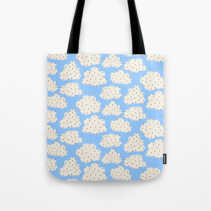 Cute Clouds In The Blue Sky Pattern Tote Bag Gallery Image 1