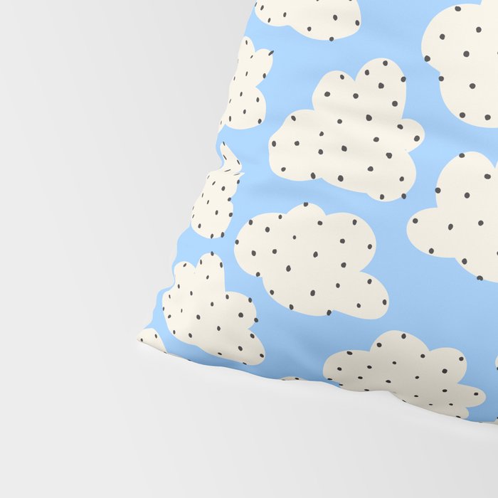 Cute Clouds In The Blue Sky Pattern Pillow Sham Gallery Image 4