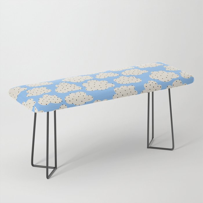 Cute Clouds In The Blue Sky Pattern Bench Gallery Image 1