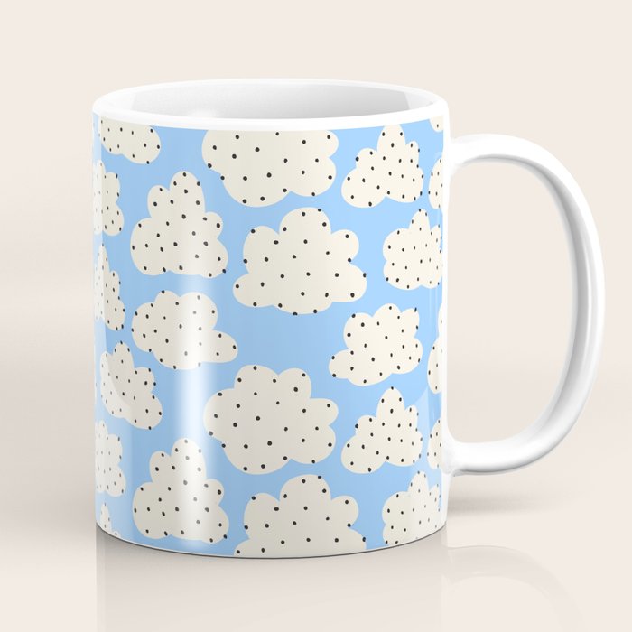 Cute Clouds In The Blue Sky Pattern Coffee Mug Gallery Image 1