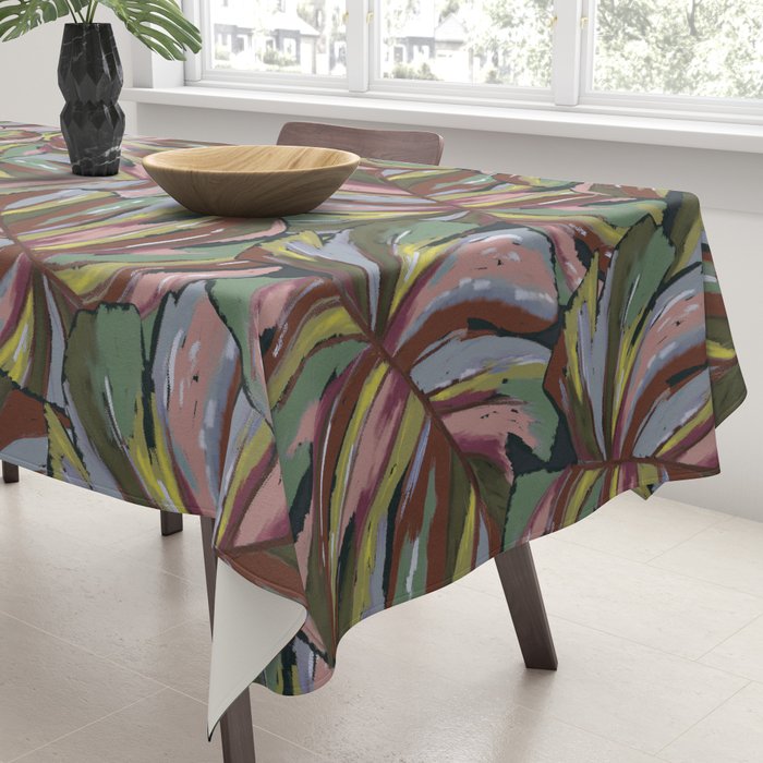 Layered Monstera - Rust Tablecloth Gallery Image 3