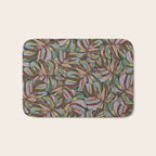 Layered Monstera - Rust Bath Mat Gallery Image 1