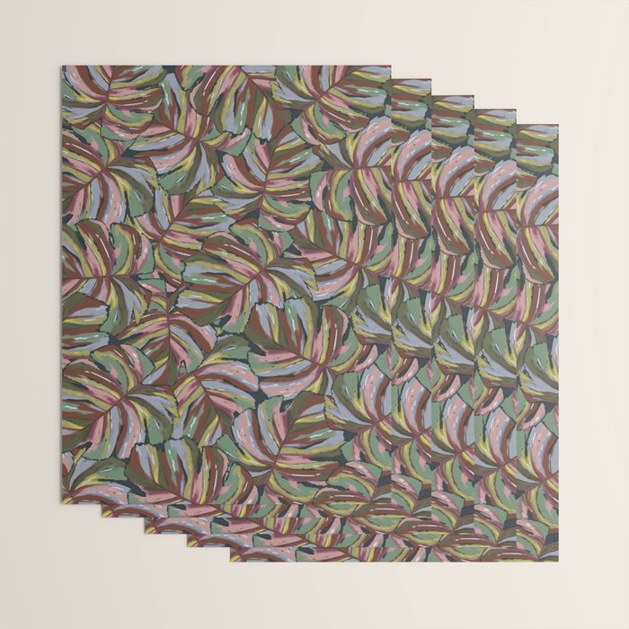 Layered Monstera - Rust Wrapping Paper Gallery Image 3