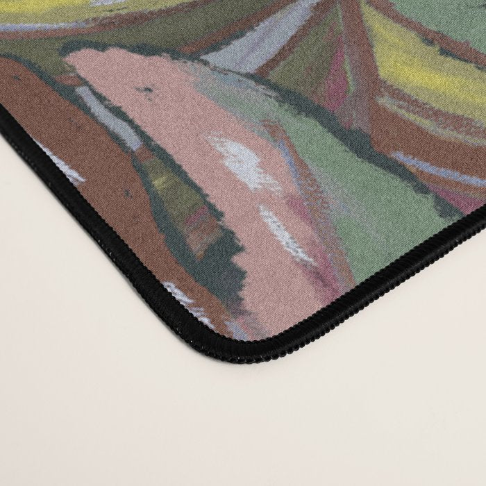 Layered Monstera - Rust Desk Mat Gallery Image 4