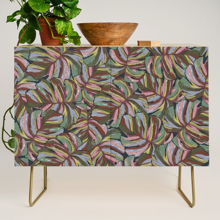 Layered Monstera - Rust Credenza Gallery Image 1