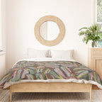 Layered Monstera - Rust Duvet Cover Gallery Image 3