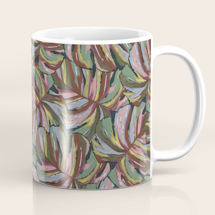 Layered Monstera - Rust Coffee Mug Gallery Image 1