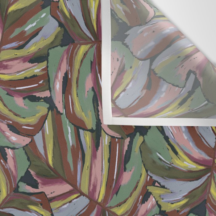 Layered Monstera - Rust Wall Tapestry Gallery Image 3