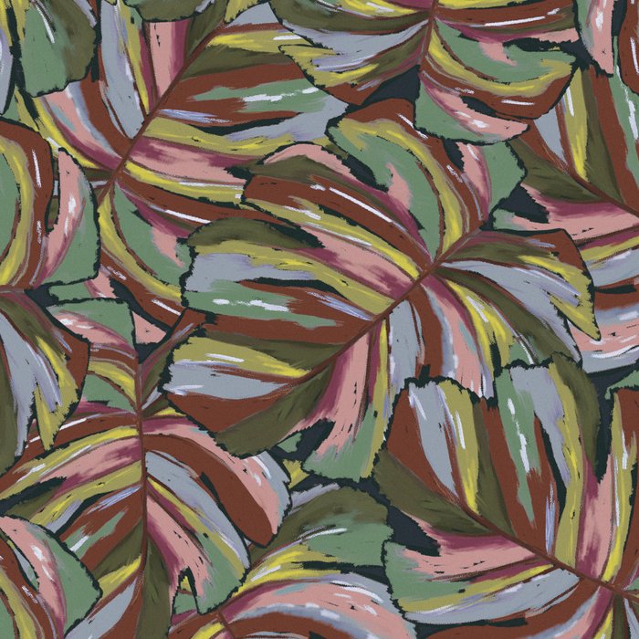 Layered Monstera - Rust Coffee Mug Gallery Image 2