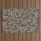 Layered Monstera - Rust Outdoor Rug Gallery Image 1