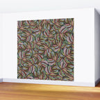 Layered Monstera - Rust Wall Mural Gallery Image 2