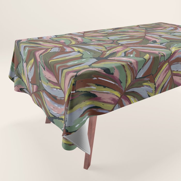 Layered Monstera - Rust Tablecloth Gallery Image 1