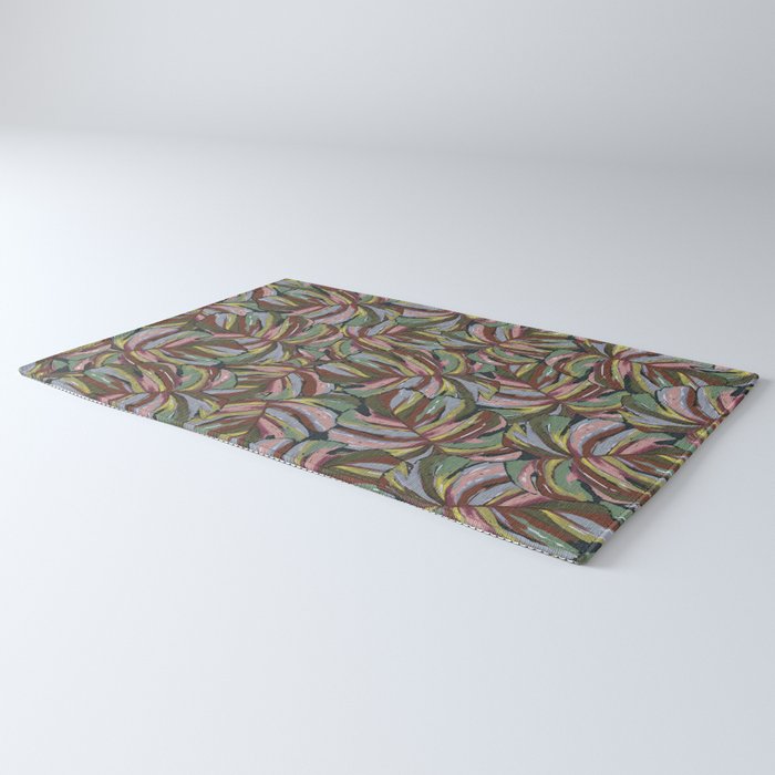 Layered Monstera - Rust Rug Gallery Image 3