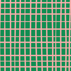Irregular Grid Pattern in Green and Pink Coffee Mug Gallery Image 2