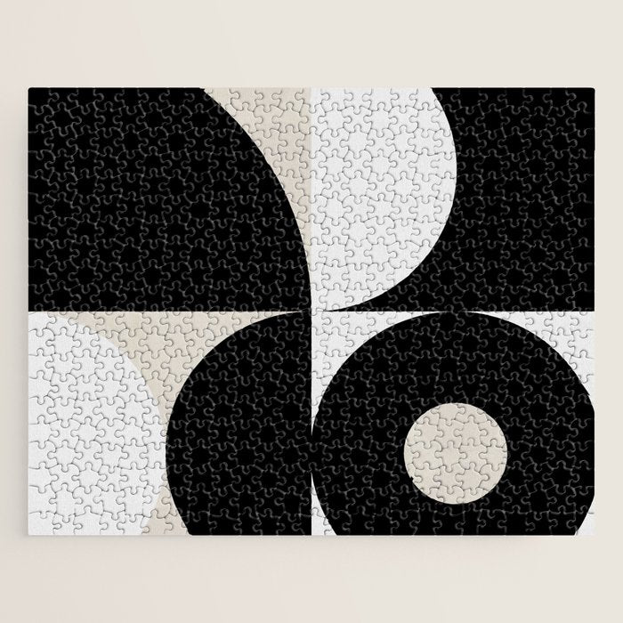 geometry mid modern black white Jigsaw Puzzle Gallery Image 1