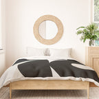 geometry mid modern black white Duvet Cover Gallery Image 3
