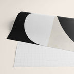 geometry mid modern black white Wrapping Paper Gallery Image 2