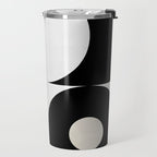 geometry mid modern black white Travel Mug Gallery Image 2