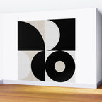 geometry mid modern black white Wall Mural Gallery Image 2