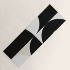geometry mid modern black white Yoga Mat Gallery Image 1