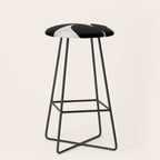 geometry mid modern black white Stool Gallery Image 1