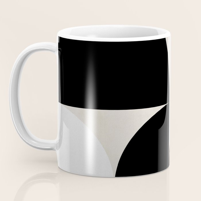 geometry mid modern black white Coffee Mug Gallery Image 3