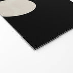 geometry mid modern black white Welcome Mat Gallery Image 2