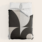 geometry mid modern black white Comforter Gallery Image 6
