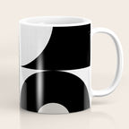 geometry mid modern black white Coffee Mug Gallery Image 1