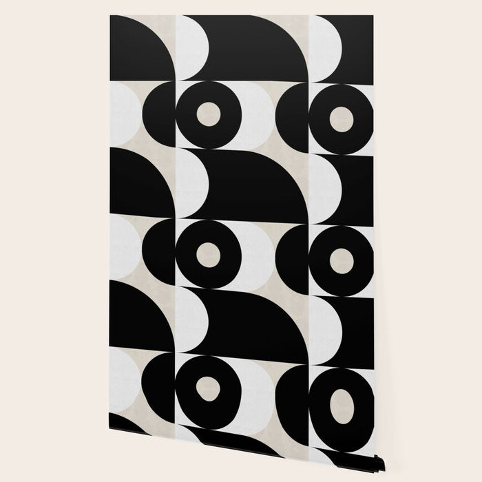 geometry mid modern black white Wallpaper Gallery Image 2