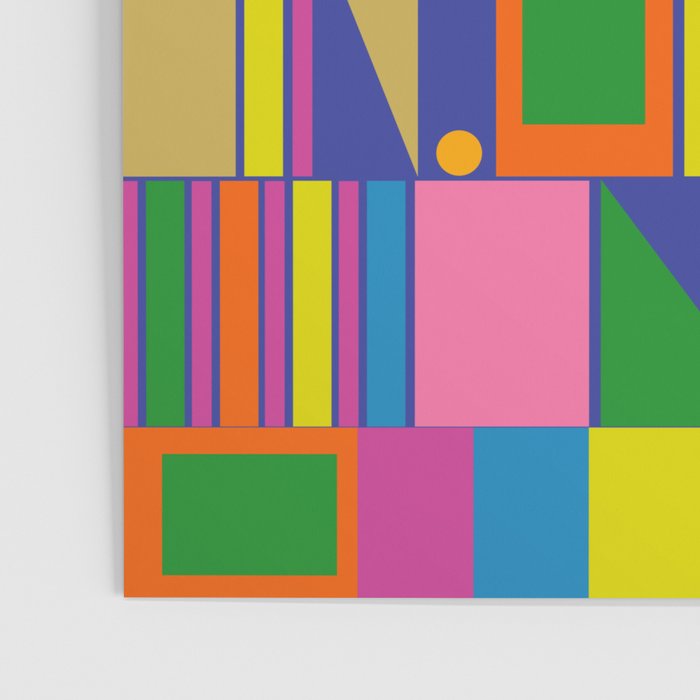 Colorful Geometric Abstract Mid Century Modtastic Retro Pattern Poster Gallery Image 3