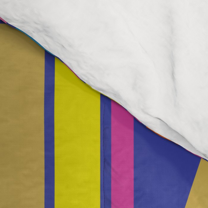 Colorful Geometric Abstract Mid Century Modtastic Retro Pattern Comforter Gallery Image 4
