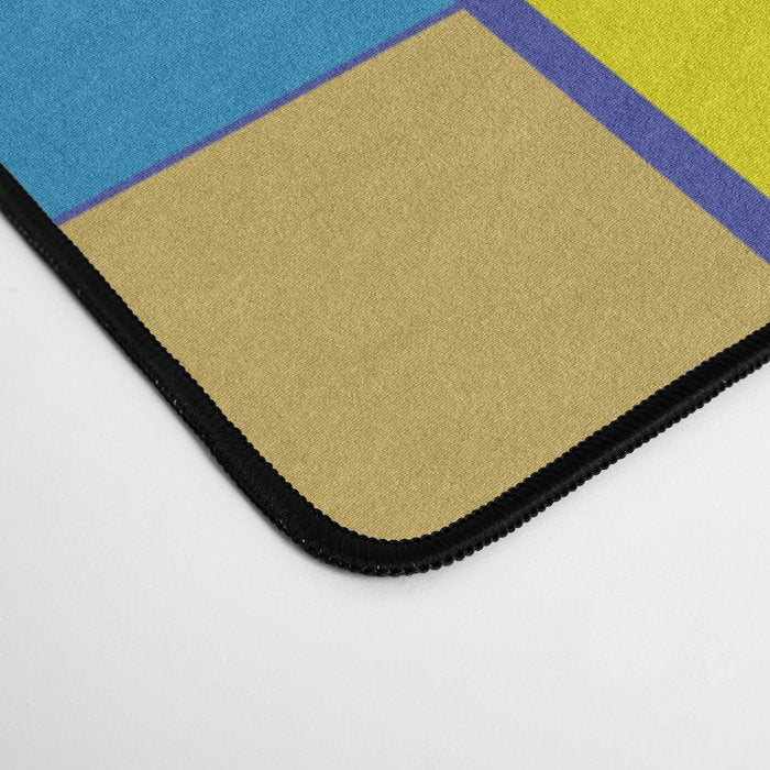 Colorful Geometric Abstract Mid Century Modtastic Retro Pattern Desk Mat Gallery Image 4