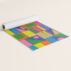 Colorful Geometric Abstract Mid Century Modtastic Retro Pattern Yoga Mat Gallery Image 2