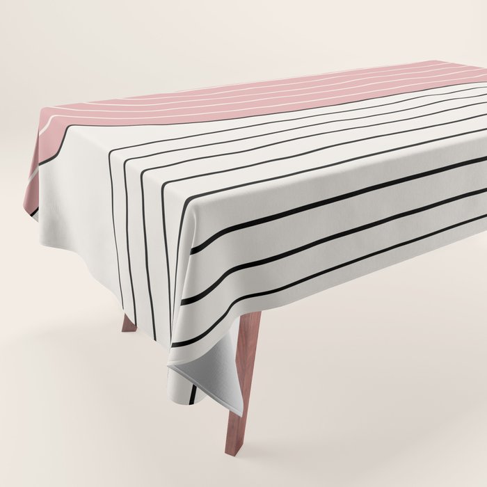 Two Tone Line Curvature XIII  Tablecloth Gallery Image 1