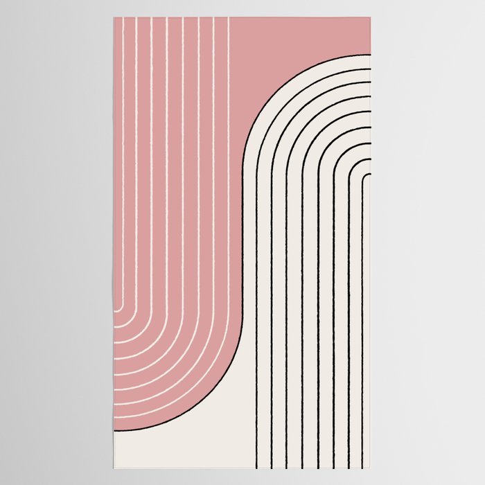 Two Tone Line Curvature XIII  Tablecloth Gallery Image 2