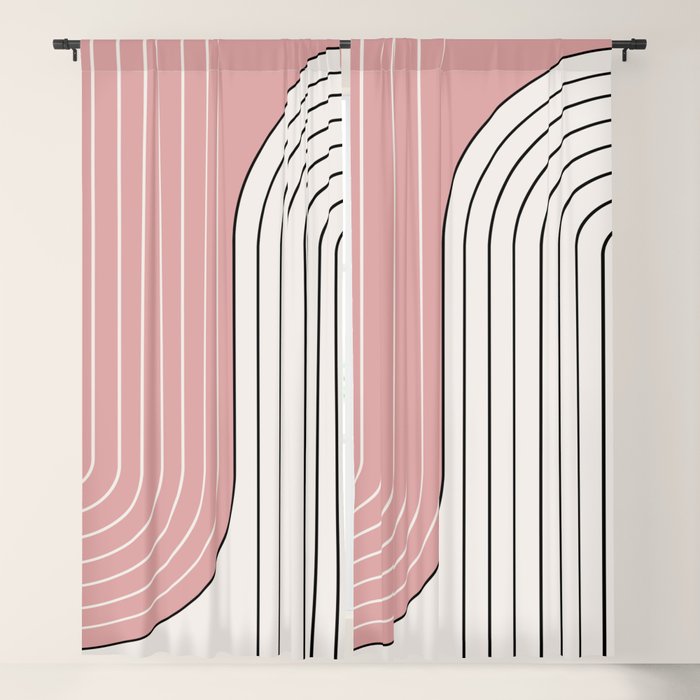 Two Tone Line Curvature XIII  Window Curtain Gallery Image 5