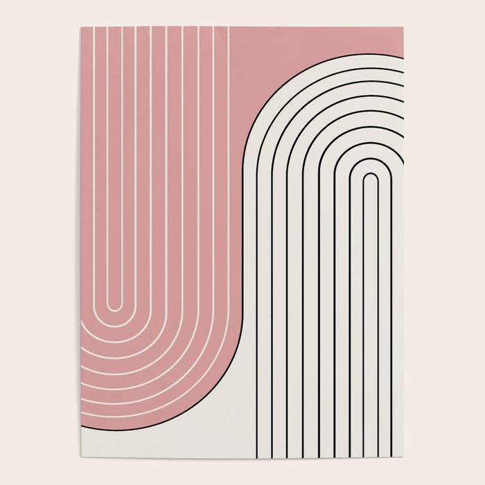 Two Tone Line Curvature XIII  Poster Gallery Image 1