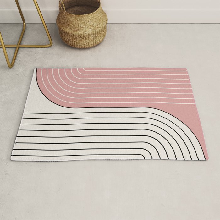 Two Tone Line Curvature XIII  Rug Gallery Image 1