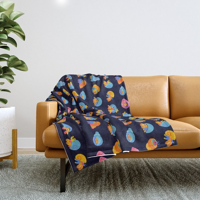 Hermit Crab Throw Blanket Gallery Image 1