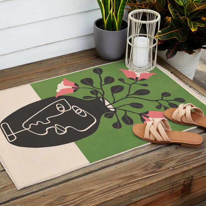Whispers in Bloom 4 Outdoor Rug Gallery Image 2