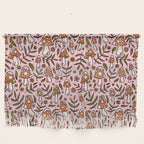 Winter Mushroom Print Wall Hanging Gallery Image 1