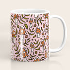 Winter Mushroom Print Coffee Mug Gallery Image 1