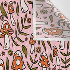 Winter Mushroom Print Wall Tapestry Gallery Image 3