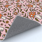 Winter Mushroom Print Rug Gallery Image 4
