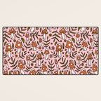 Winter Mushroom Print Desk Mat Gallery Image 3