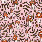 Winter Mushroom Print Coffee Mug Gallery Image 2