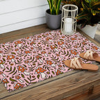 Winter Mushroom Print Outdoor Rug Gallery Image 2