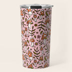 Winter Mushroom Print Travel Mug Gallery Image 1